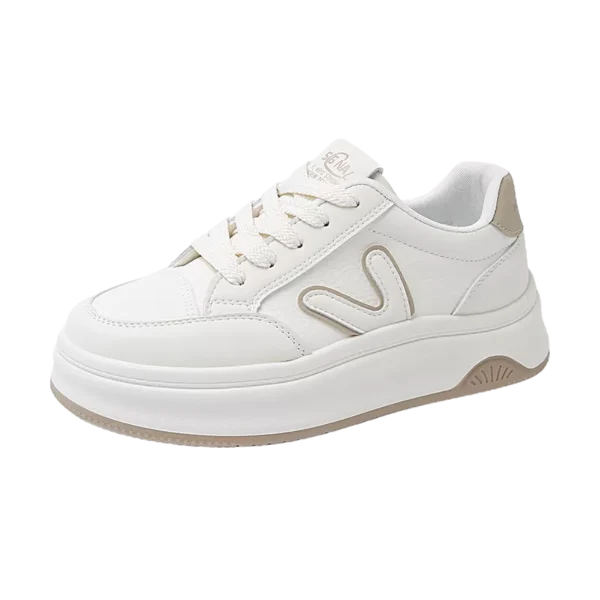 Low-top skate shoes, white sneakers, sports casual women's shoes 8513