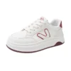 Low-top skate shoes, white sneakers, sports casual women's shoes 8513