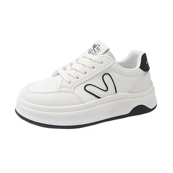 Low-top skate shoes, white sneakers, sports casual women's shoes 8513