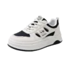 low-top white skate shoes, women's sporty casual 8519