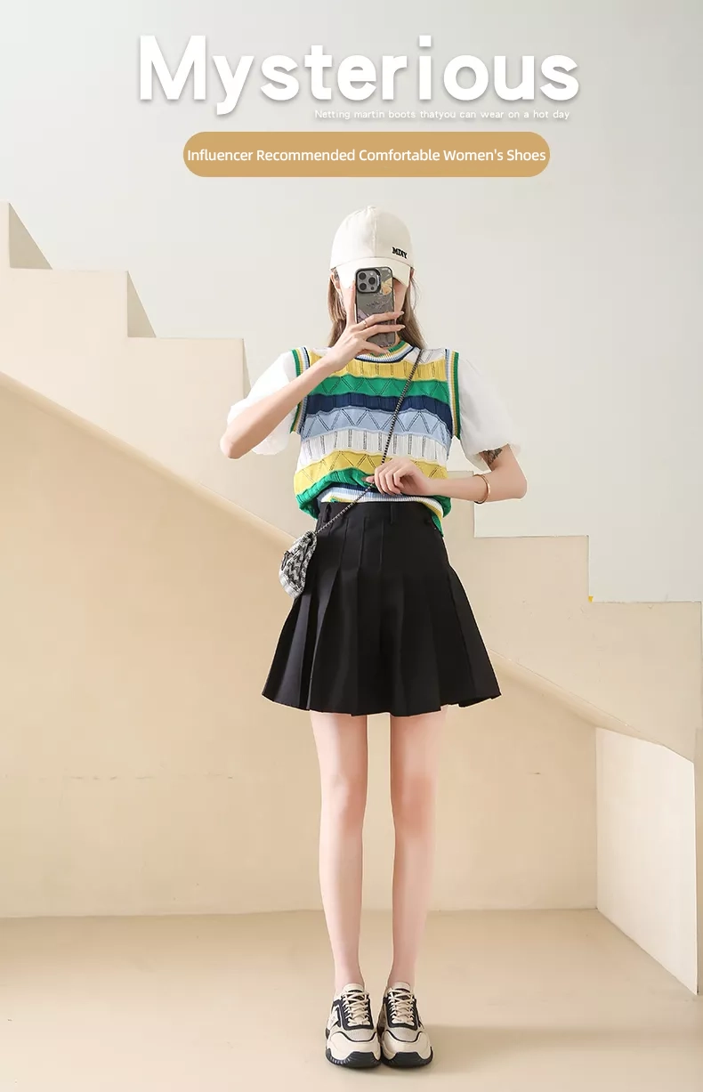 Summer breathable single-mesh dad shoes for women, sports style