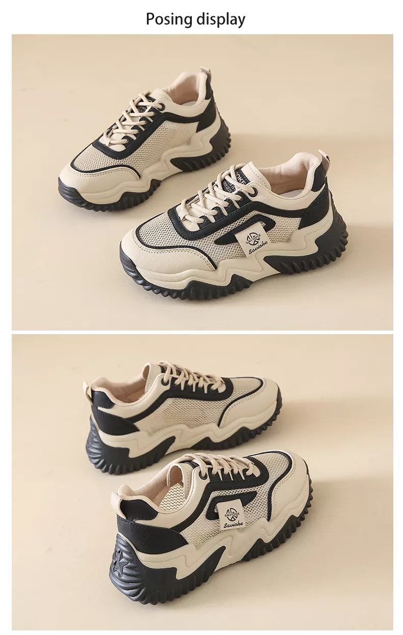 Summer breathable single-mesh dad shoes for women, sports style