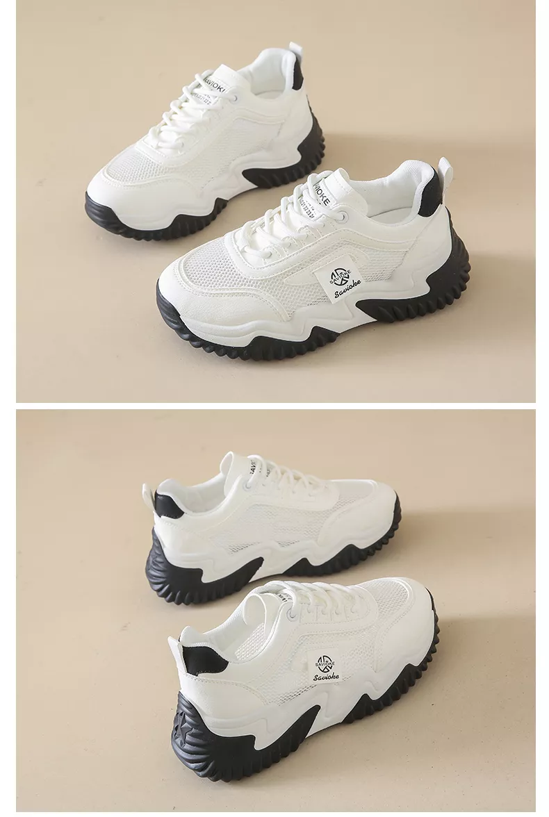 Summer breathable single-mesh dad shoes for women, sports style