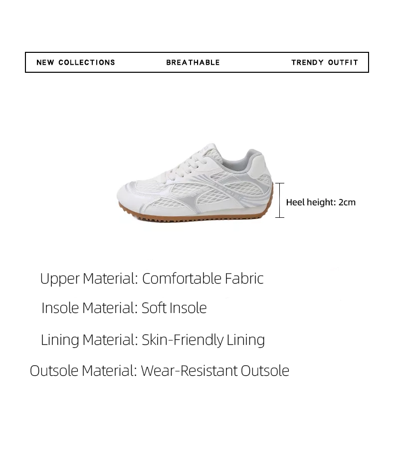 women's sports casual shoes with built - in height increase, for outdoor wear BN2006