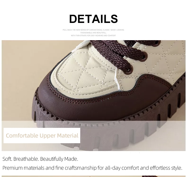 High-Top Fleece-Lined Warm Casual Sports Sneakers for Winter