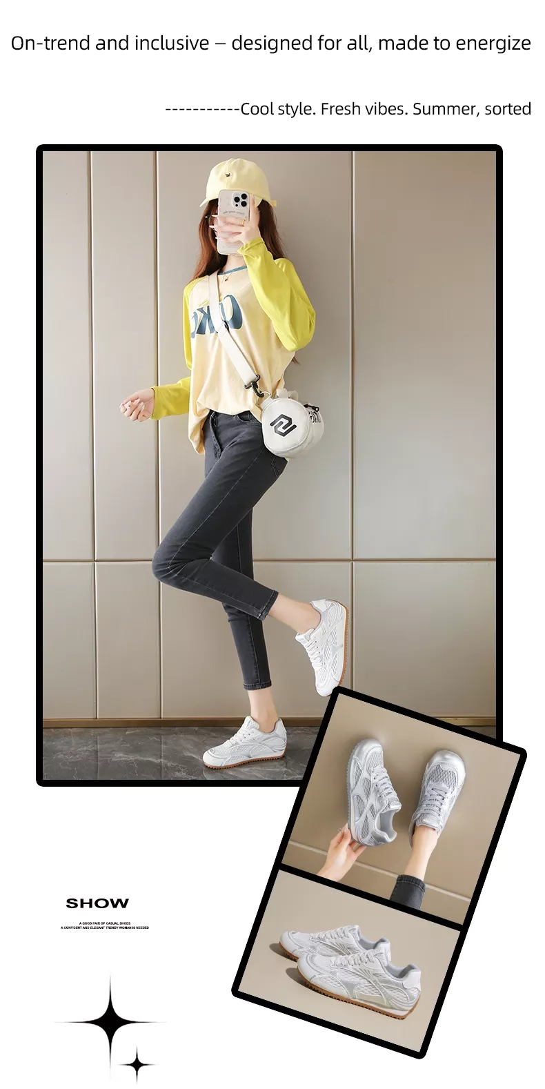 women's sports casual shoes with built - in height increase, for outdoor wear BN2006