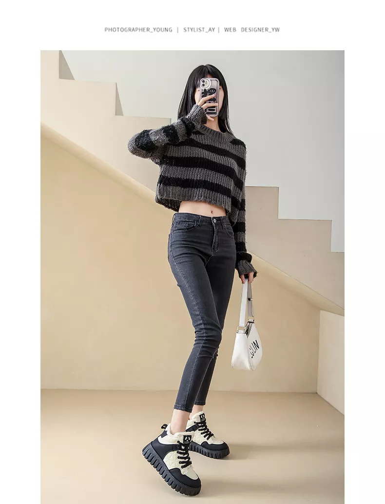 High-Top Fleece-Lined Warm Casual Sports Sneakers for Winter