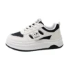 low-top white skate shoes, women's sporty casual 8519