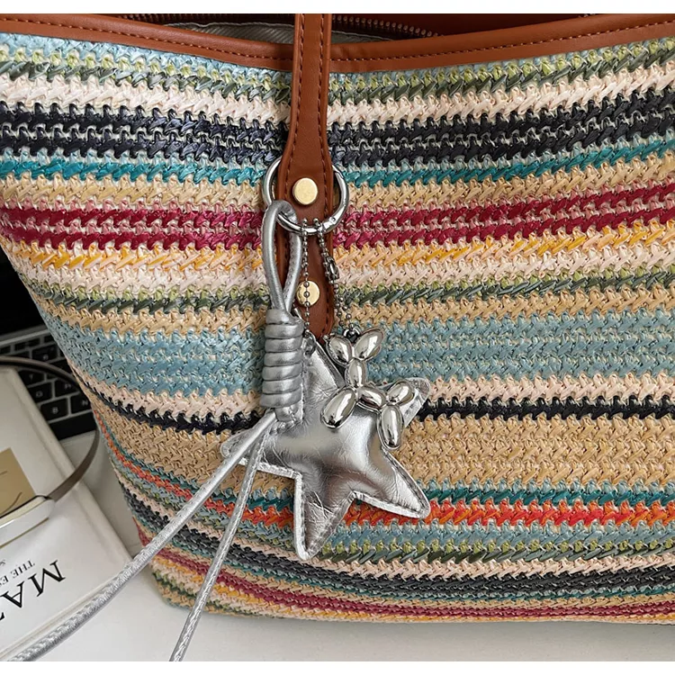 Fashionable and trendy woven shoulder bag