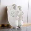 Low-top skate shoes, white sneakers, sports casual women's shoes 8513