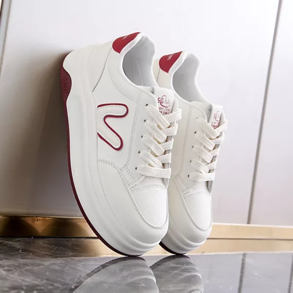 Low-top skate shoes, white sneakers, sports casual women's shoes 8513