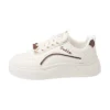 white sneakers, skate shoes, casual and versatile women's shoes EP912