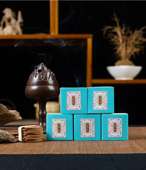 Incense of Goose Pear in the Canopy Style, Incense Coils, Small Household Incense Coils, Sandalwood Incense for Indoor Use, Home Fragrance Incense, Agarwood Incense, Small Jar of Incense Threads