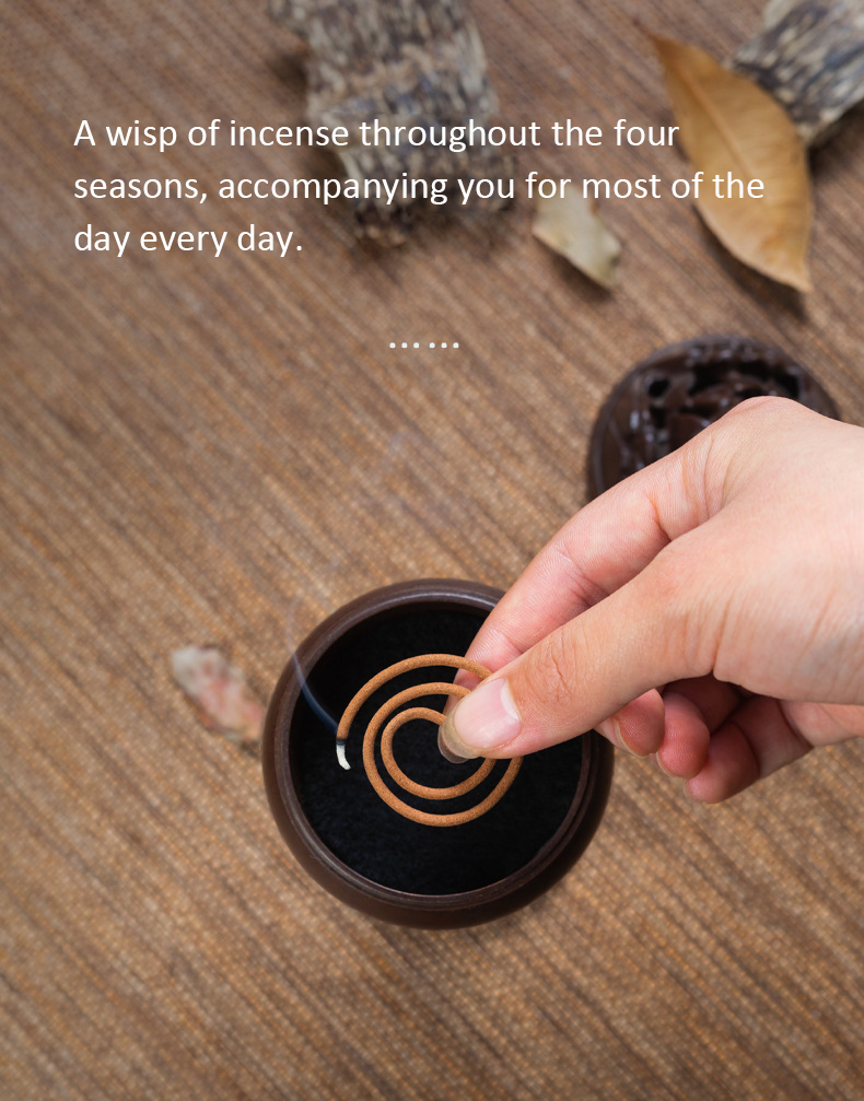 Incense of Goose Pear in the Canopy Style, Incense Coils, Small Household Incense Coils, Sandalwood Incense for Indoor Use, Home Fragrance Incense, Agarwood Incense, Small Jar of Incense Threads