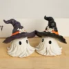 Halloween Horror Wizard Hat Little Ghost Creative Resin Craft Gift Garden Decoration