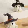 Halloween Horror Wizard Hat Little Ghost Creative Resin Craft Gift Garden Decoration