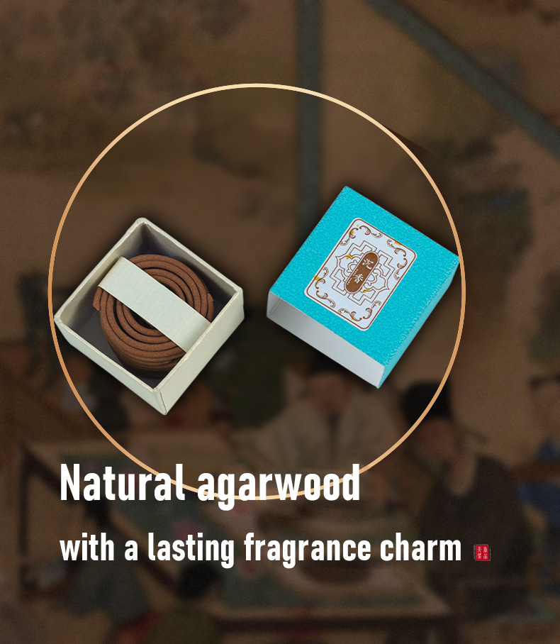 Incense of Goose Pear in the Canopy Style, Incense Coils, Small Household Incense Coils, Sandalwood Incense for Indoor Use, Home Fragrance Incense, Agarwood Incense, Small Jar of Incense Threads