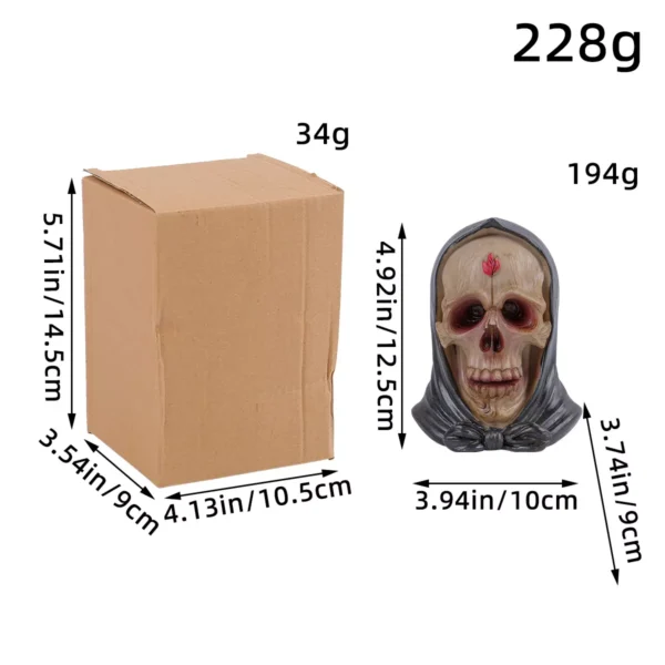 Halloween Hat - Wearing Skull Ornament