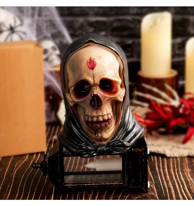 Halloween Hat - Wearing Skull Ornament