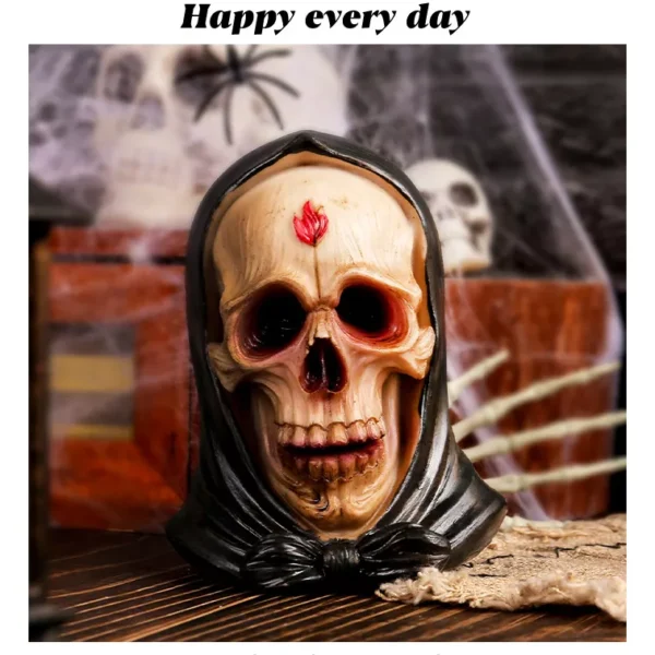 Halloween Hat - Wearing Skull Ornament