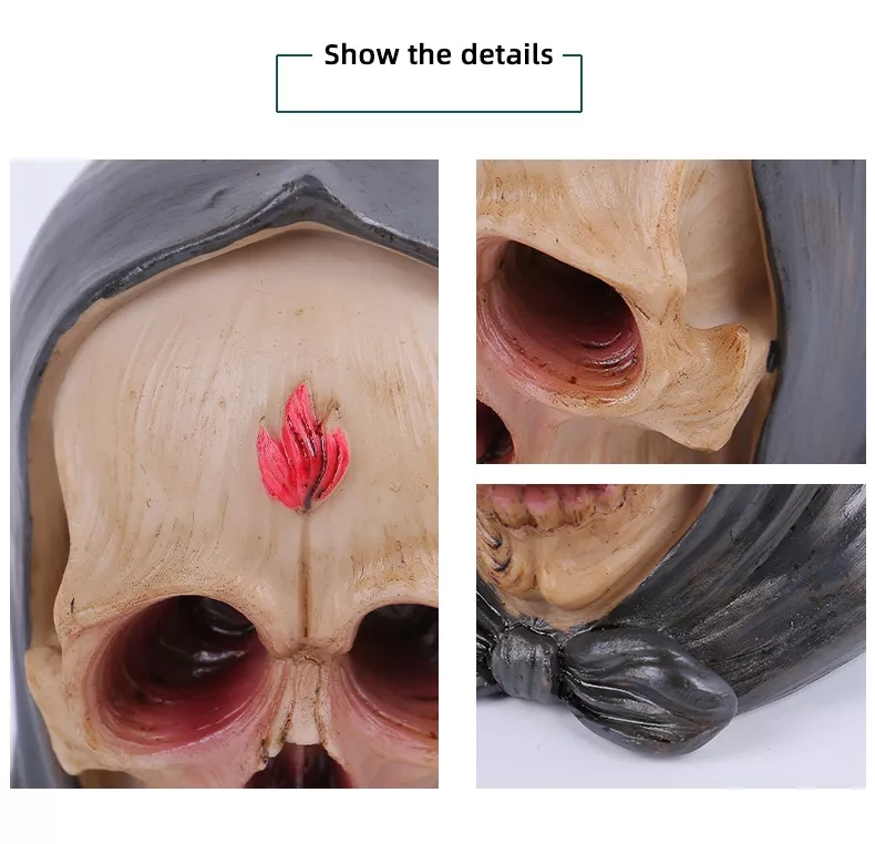 Halloween Hat - Wearing Skull Ornament