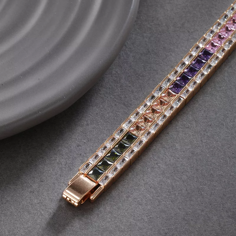 Fashionable Colored Zircon Bracelet