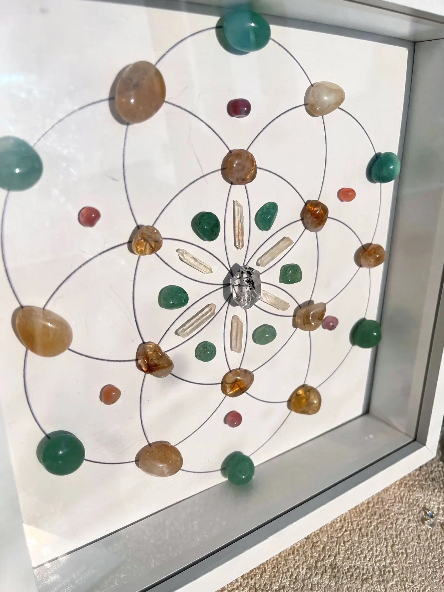 hot selling natural crystal array wealth decoration painting