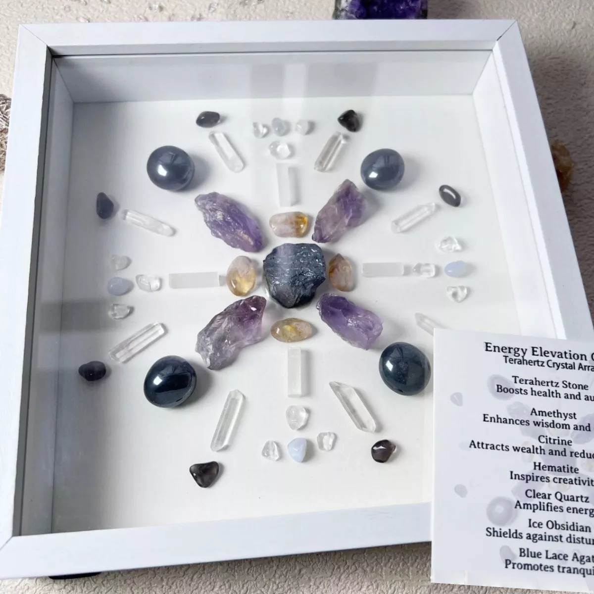 hot selling amazon natural crystal decorative painting magic