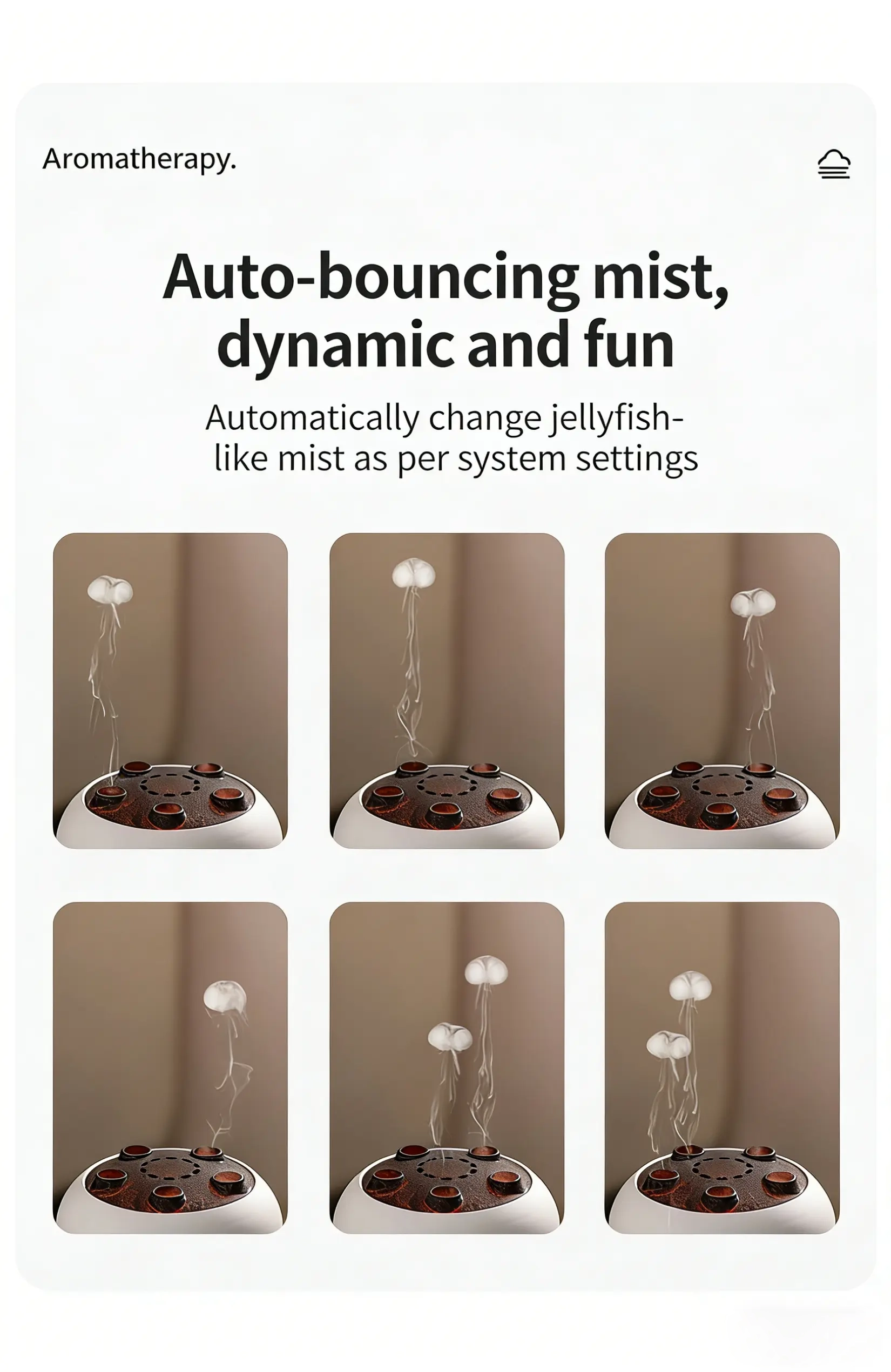 Cross border jellyfish aroma diffuser home essential oil remote control