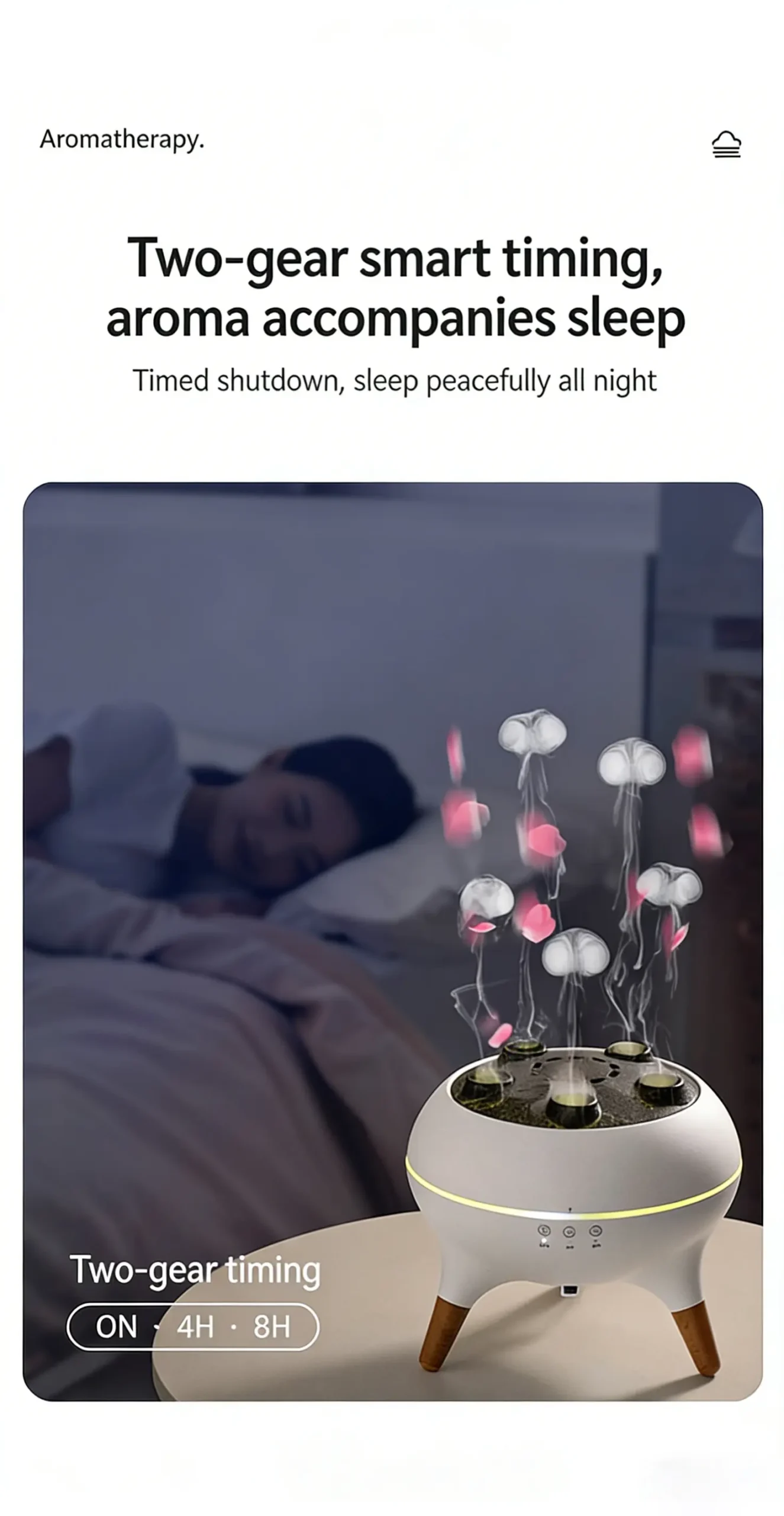 Cross border jellyfish aroma diffuser home essential oil remote control
