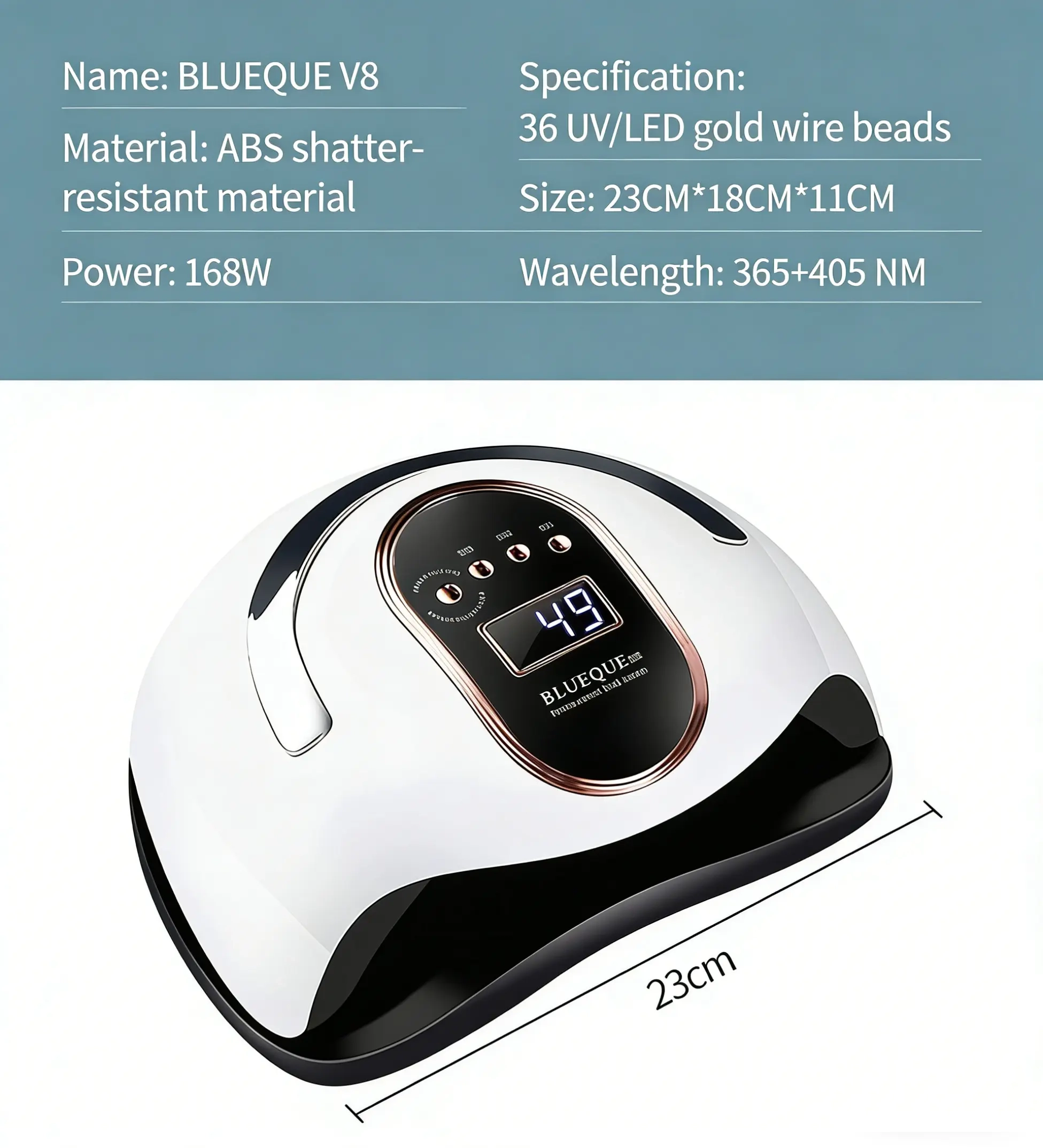 168W Professional UV LED Nail Lamp