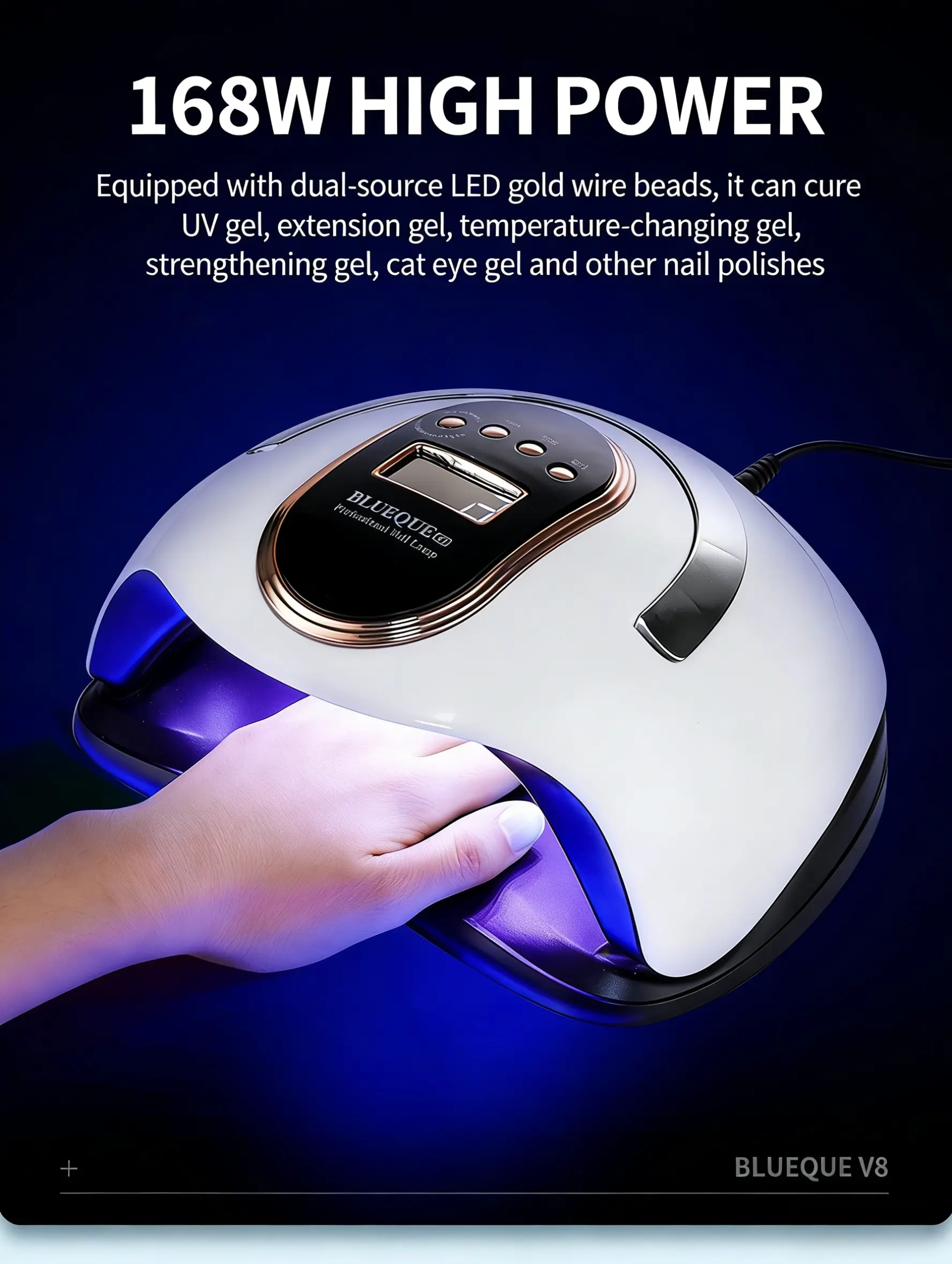 168W Professional UV LED Nail Lamp