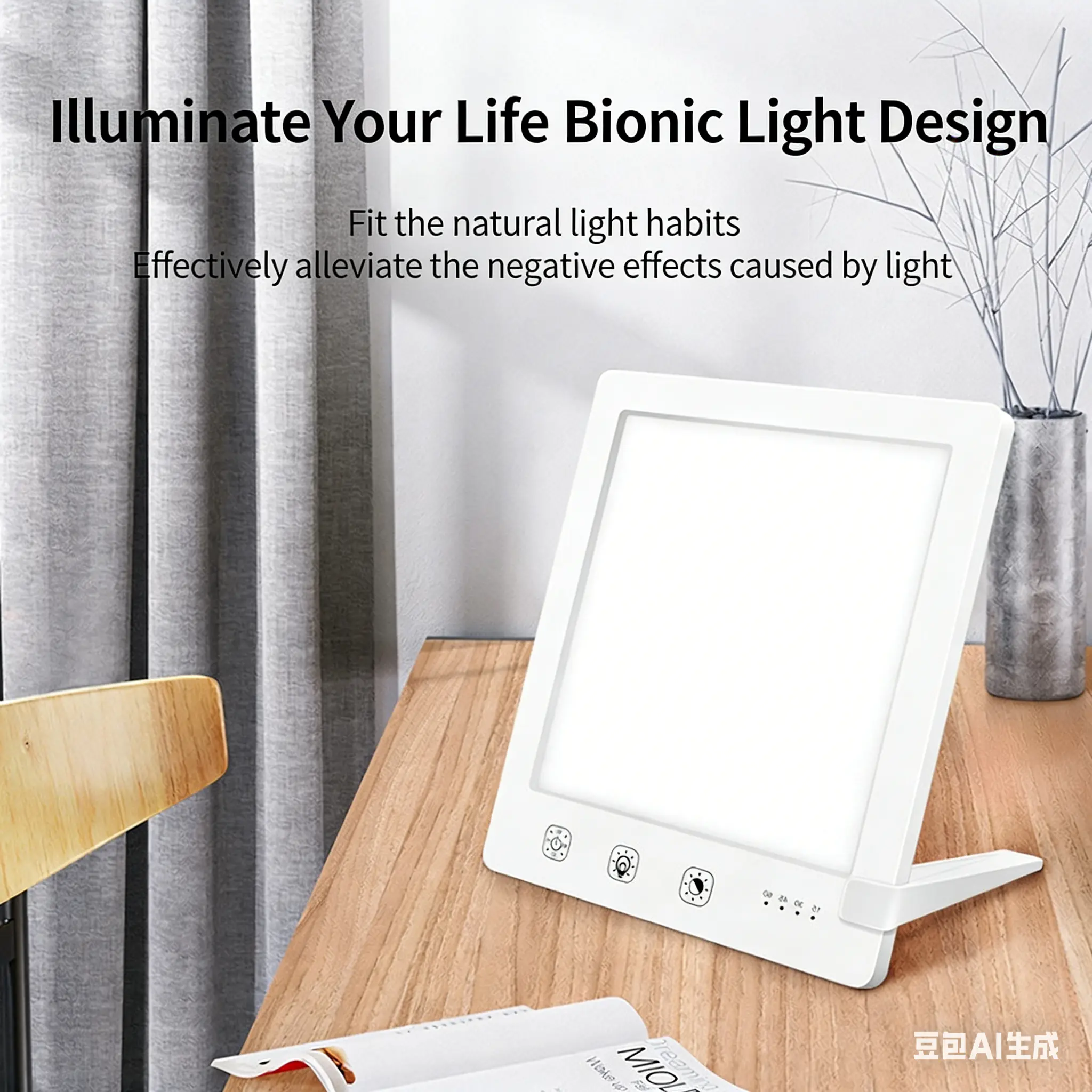 SAD light therapy lamp Amazon cross-border hit bionic sun lamp