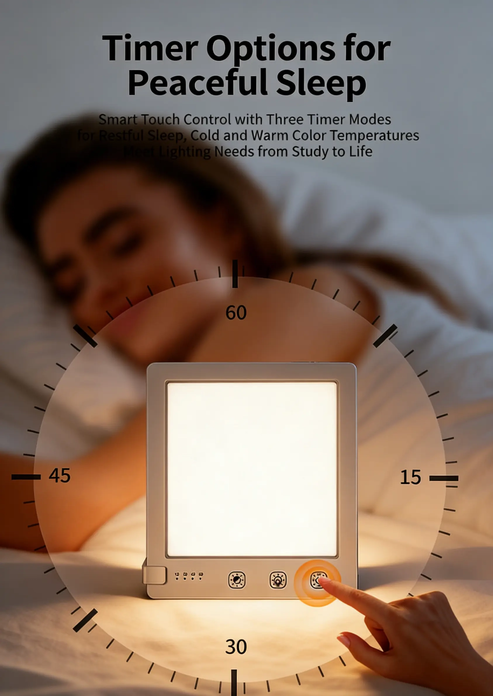SAD light therapy lamp Amazon cross-border hit bionic sun lamp
