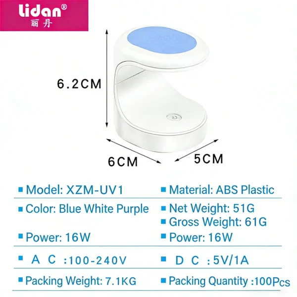 Nail light therapy lamp mini nail art lamp