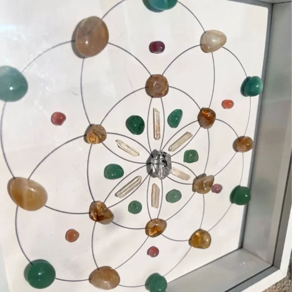 hot selling natural crystal array wealth decoration painting