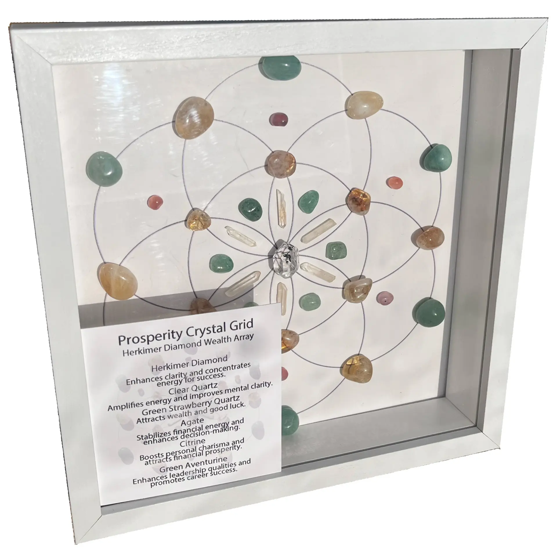 hot selling natural crystal array wealth decoration painting