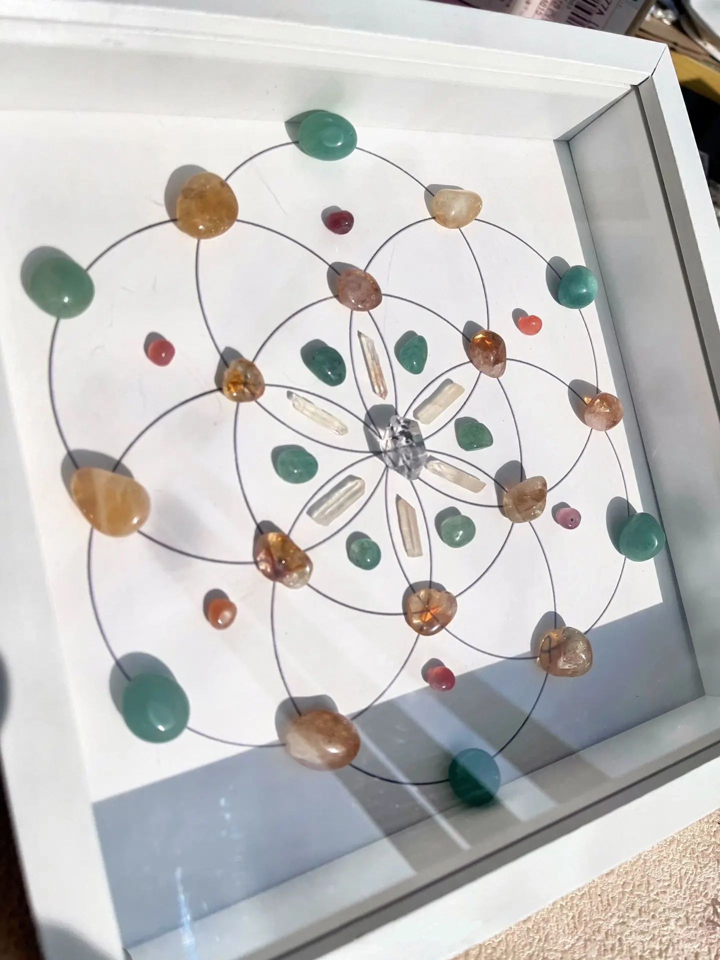 hot selling natural crystal array wealth decoration painting