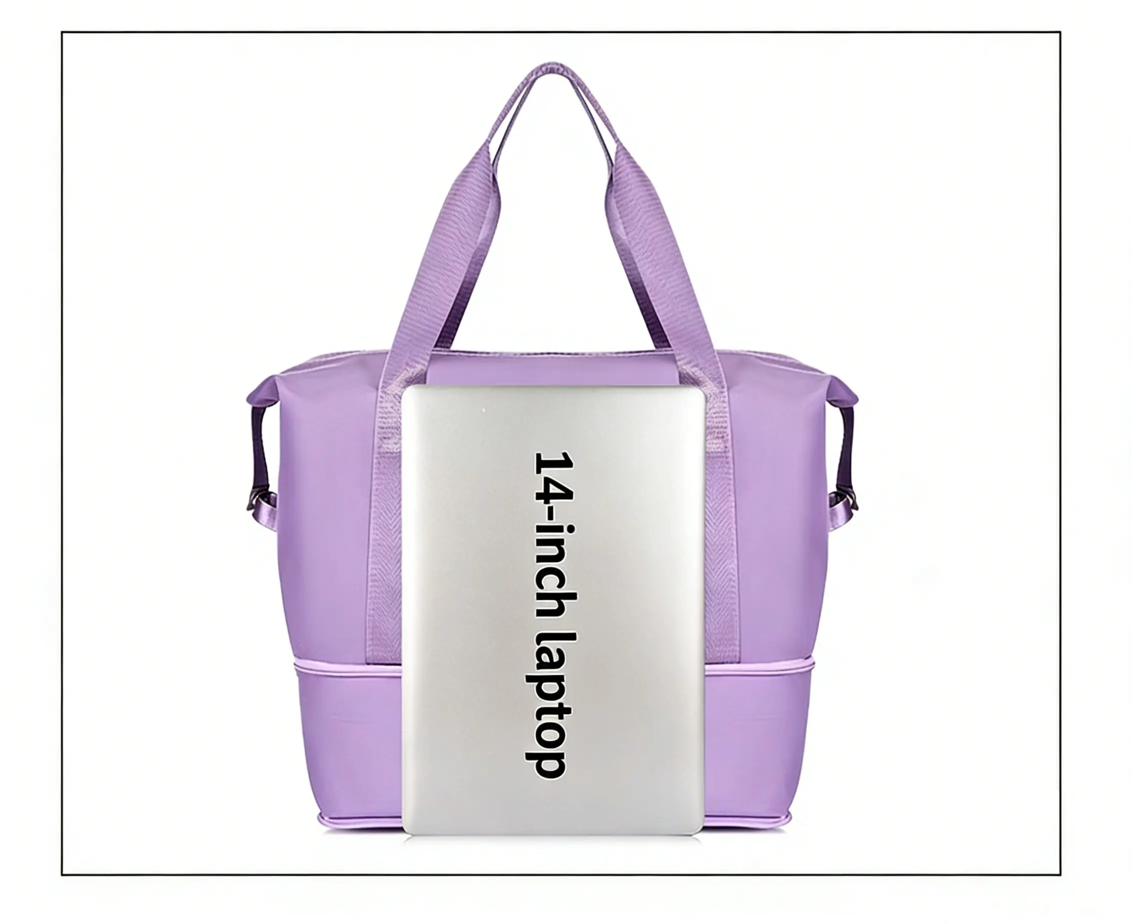 Large capacity portable short travel bag for women fashionable