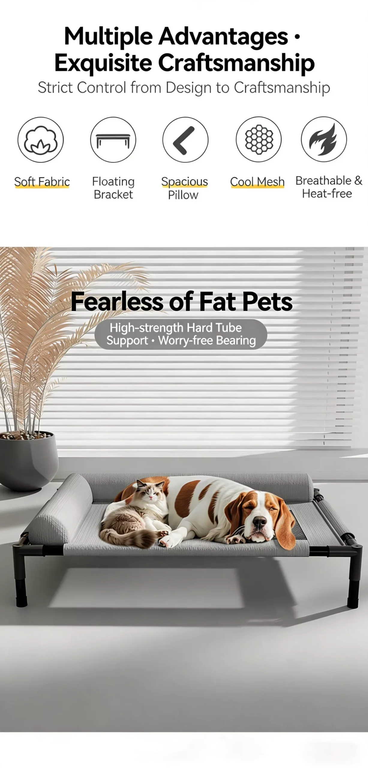 Cat nest, summer marching bed, cat and dog universal, breathable, moisture-proof, explosive pet supplies, dog pet nest