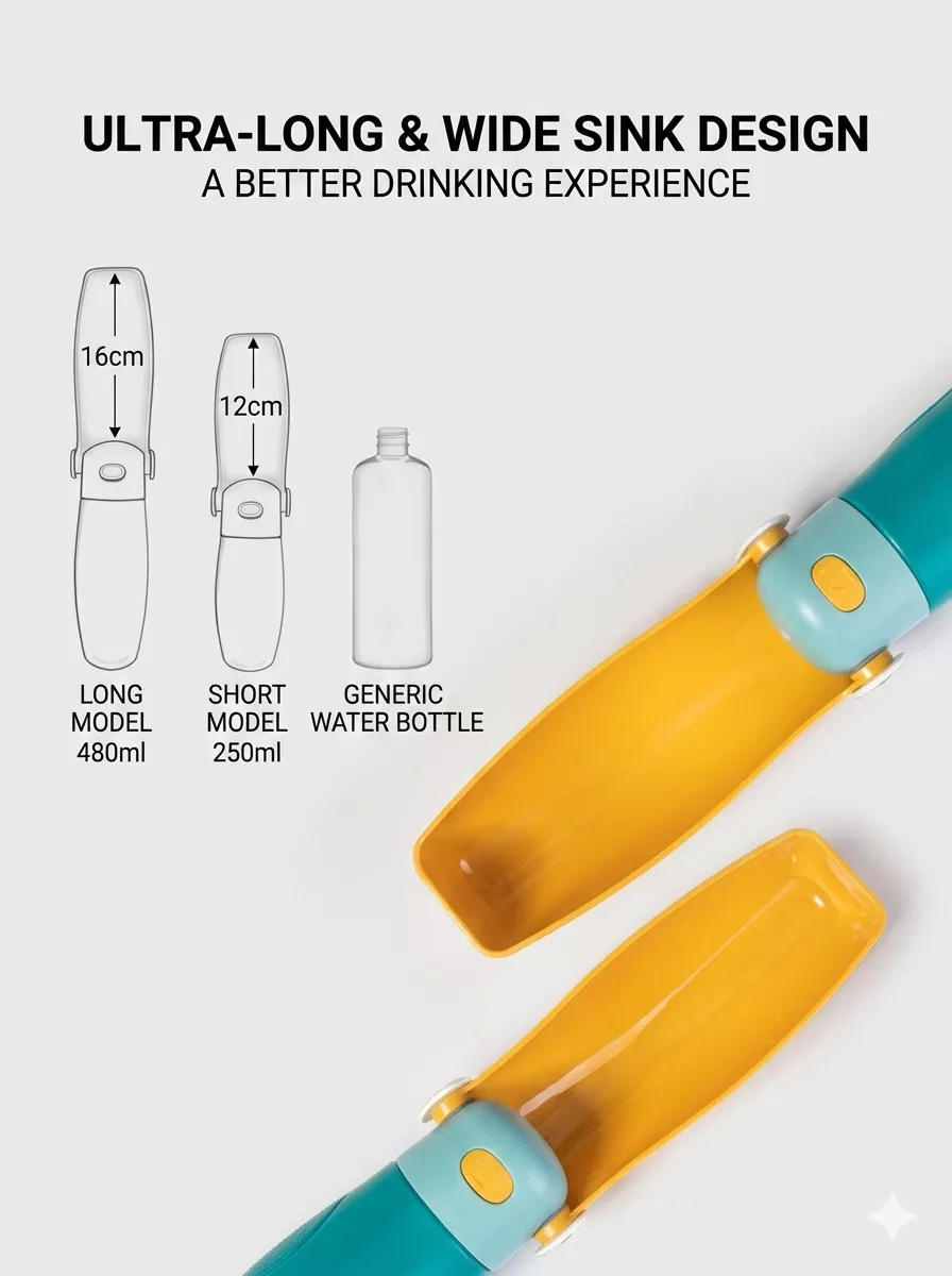 New Pet Tumble Portable Water Bottle Outdoor Dog Water Drinker Large