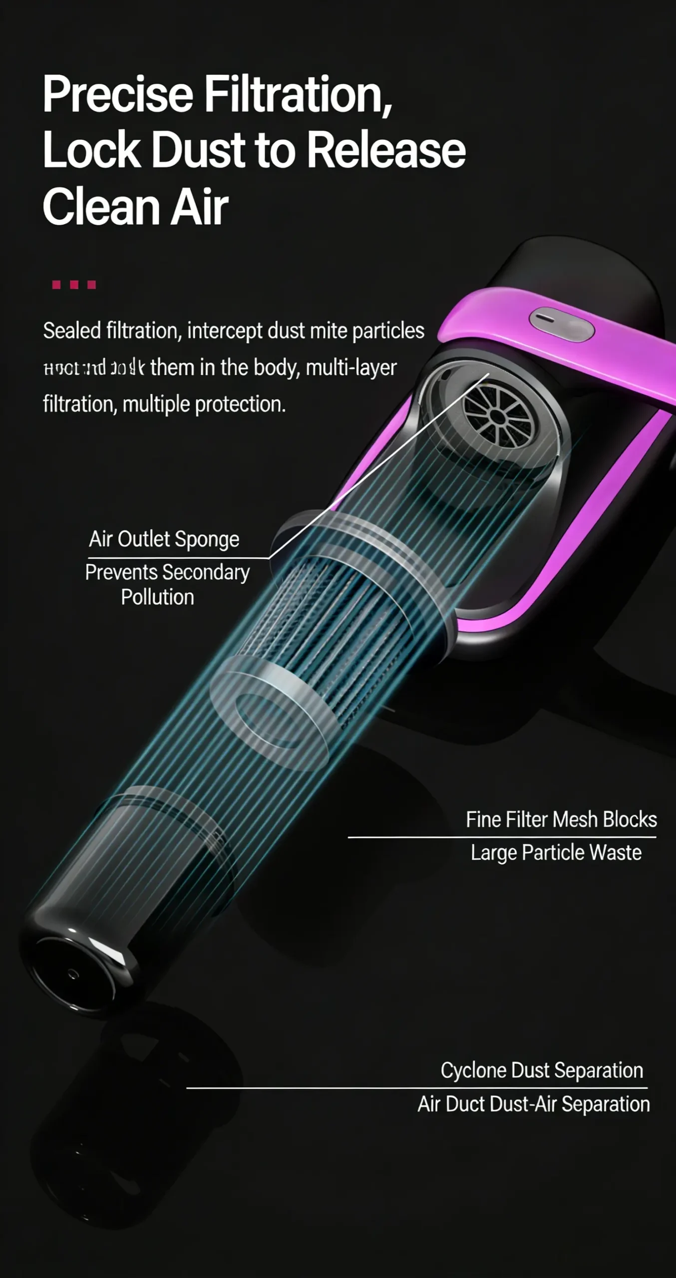 mite remover household bed vacuum cleaner