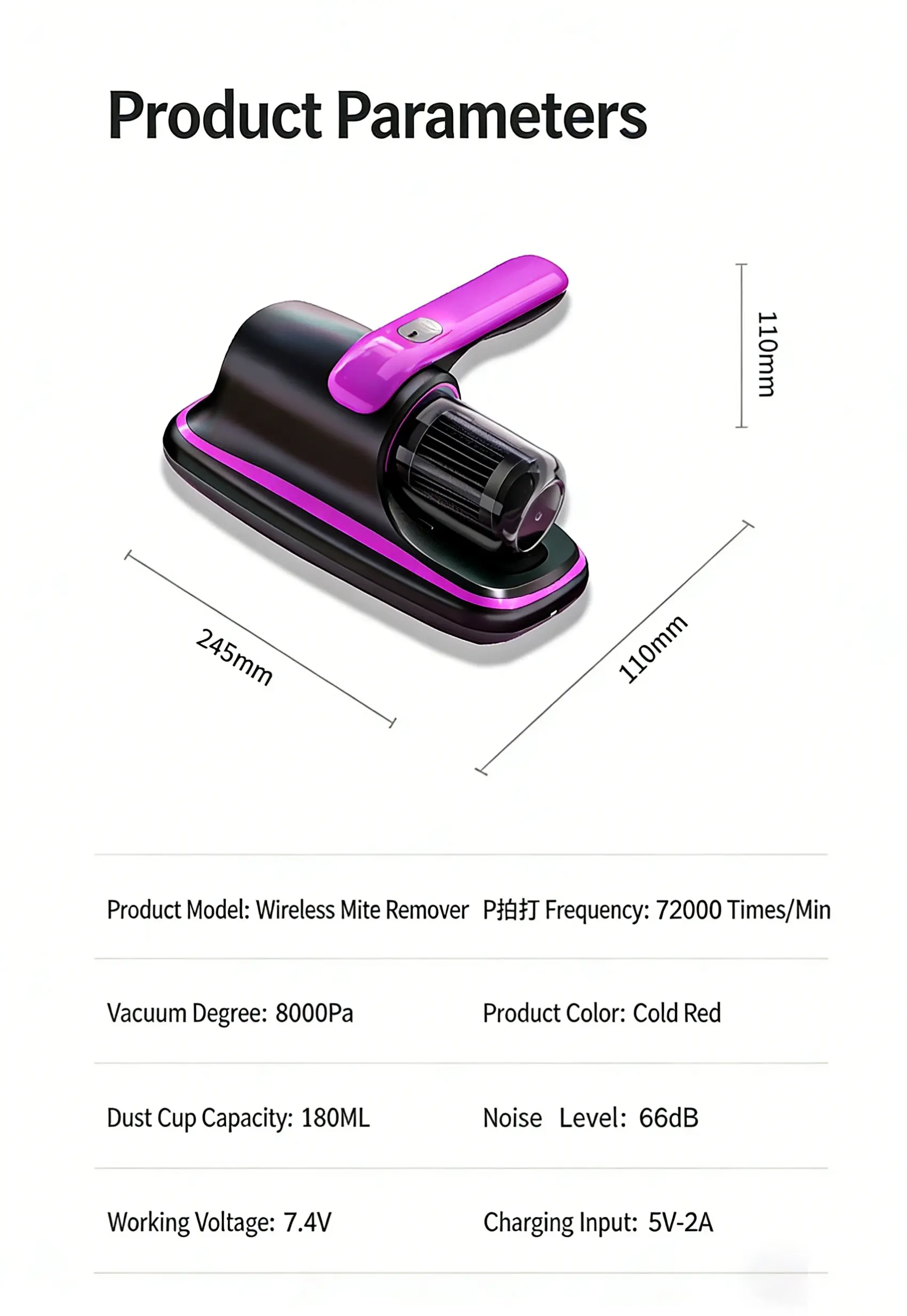 mite remover household bed vacuum cleaner