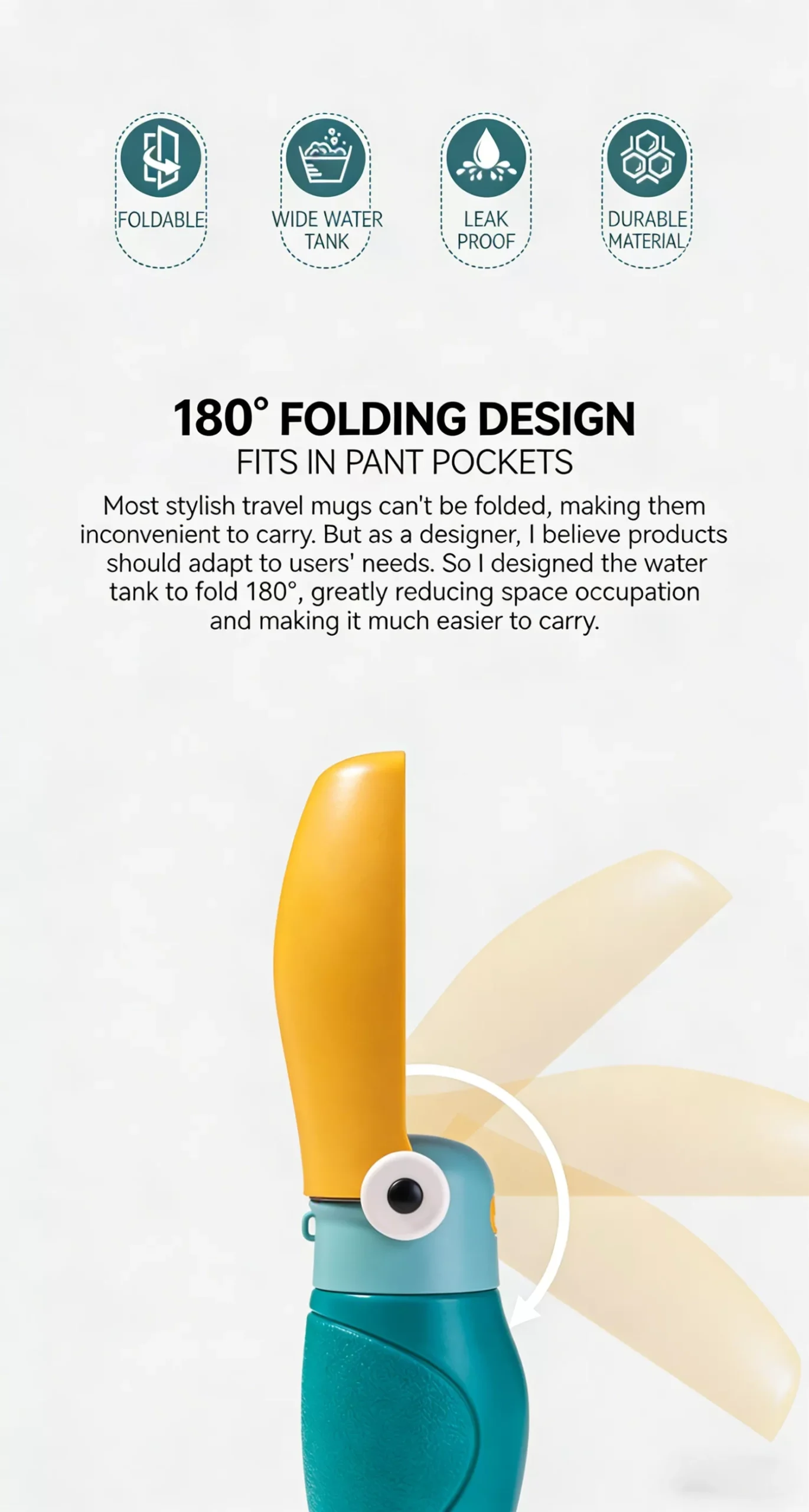 New Pet Tumble Portable Water Bottle Outdoor Dog Water Drinker Large